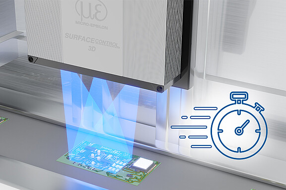 Krátké doby zpracování se surfaceCONTROL 3D 3560