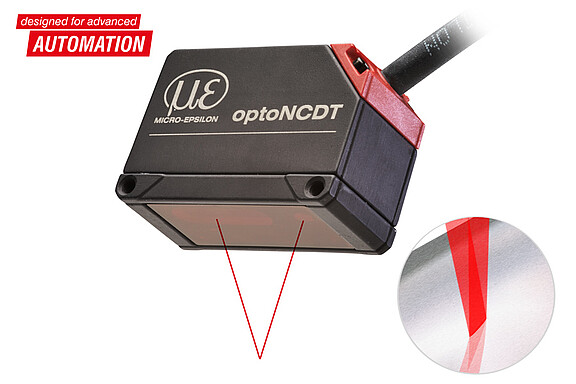 Smart laser sensor for shiny metallic objects - optoNCDT 1420LL